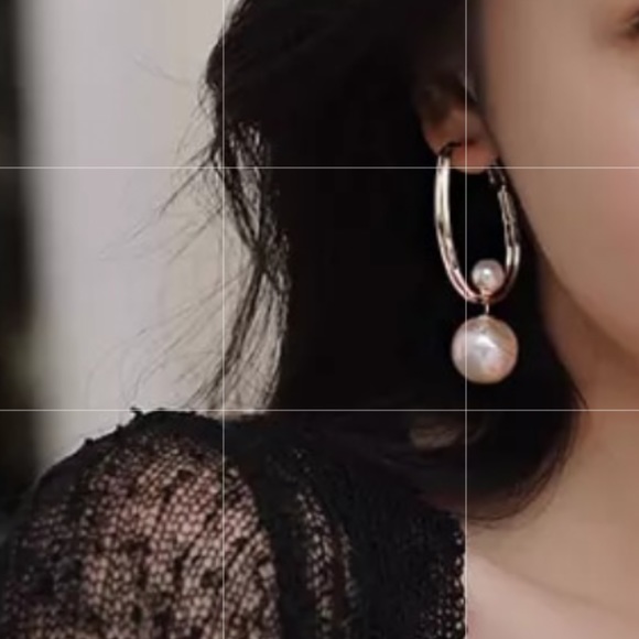 🎉New Jewelry Sale 4 For $20 Pearl Hoop Ellipse Knotted Dangle Drop Earrings - Picture 2 of 6